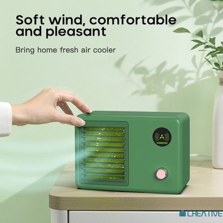 ✨ ✨ Nuevo ventilador refrigerado por agua de escritorio mini aire acondicionado refrigeración spray enfriador de aire USB carga humidificador de aire frío?