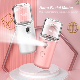 BV Nano Facial Mister 30mL humidificador Facial portátil de niebla fría vaporizador Facial SPA hidratante Facial pulverizador USB recargable práctico pulverizador de niebla