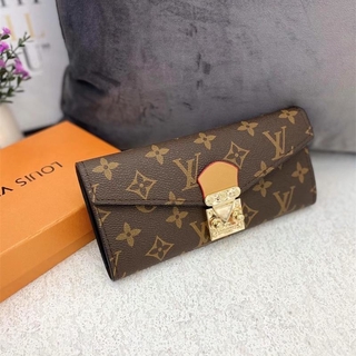 LV Louis Vuitton Wallet 2021 New Portable Fashion Trendy Color Wallet Unisex High Quality High Value Multifunctional Card Case (1)