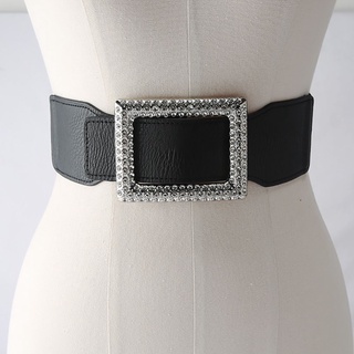 DARON Retro PU Cinturón Simple Cummerbunds Mujeres Cintura Suéter Vestido De Lona Mujer Personalidad Señoras (5)
