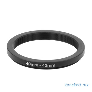 brack 49mm a 43mm metal step down anillos adaptador de lente filtro cámara herramienta accesorio nuevo