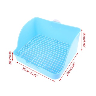 YGO Pet Potty Trainer Square Bed Pan Cage Clean Hygiene Corner Litter Bedding Box for Small Animal Rabbit Rat Hamster Ferret (2)