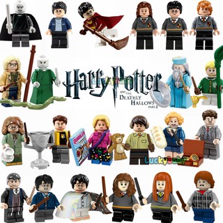 Harry Potter Minifigures Hermione Ron Dumbledore Voldemort Moody Compatible Lego Building Blocks Education Kids Toys