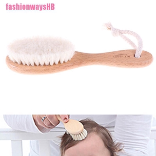 [fashionwayshb] cepillo de mango de madera para bebé cepillo de pelo recién nacido peine masajeador de cabeza [fwhb]