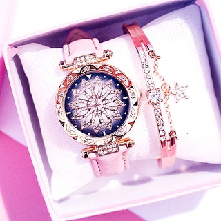 Relojes para las mujeres moda Casual mujer relojes de pulsera listo StockJam cuero mujeres flor cuarzo reloj analógico