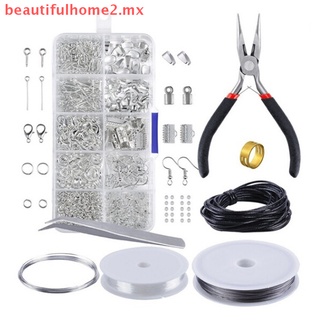 [beautifulhome2.mx] Kit de iniciación para hacer joyas de alambre, plata de ley y herramientas de reparación