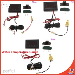 HOT☞12V-24V Car LCD Digital Water Temp Temperature Gauge Meter with Sensor