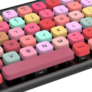 teclado de color mixto inalámbrico de ahorro de espacio mini 2.4g teclado y ratón conjunto