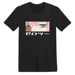 Zero Two Darling In The Franxx T-shirt Short Sleeve Anime Tops Cosplay Tee 3D Round Neck Casual Woman Shirt Plus Size (5)
