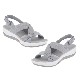 hohurt Breathable Wedge Sandals Ladies Ankle Strap Wedge Summer Sandals Anti Skid for Beach