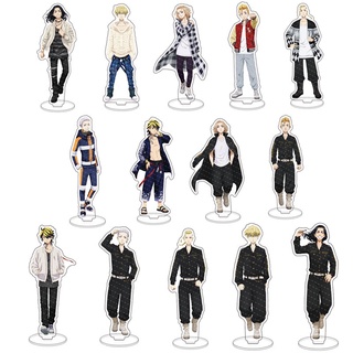 Anime Tokyo Revengers Cosplay doble cara acrílico soporte figura modelo placa Base decoración de escritorio Fans colección