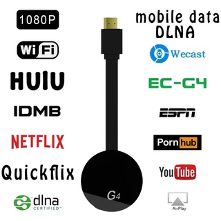 Dongle Receptor Cromecast Miracast Wi-fi HD Mirascreen G4/ Receptor Dongle Wi-fi/HDMI para Google Chromecast 4