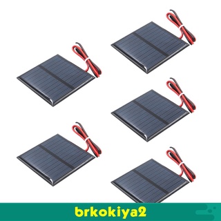 [brkokiya2] 5pcs cargador de batería solar mini panel solar para luces de jardín/lámpara de calle