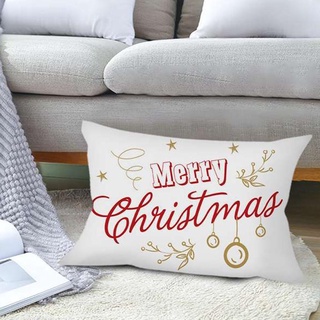Fundas de almohada de navidad lindo de dibujos animados Santa Claus almohada almohada 45x45cm decoración para sofá W1F6 (5)