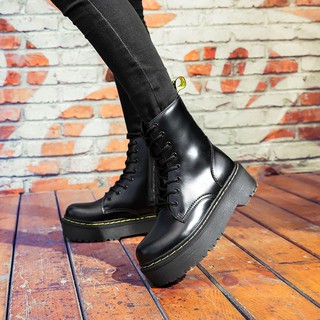 mga bota sa plataforma mujer dr. martens botas de plataforma hombre cuero real botas de tobillo pareja modelos