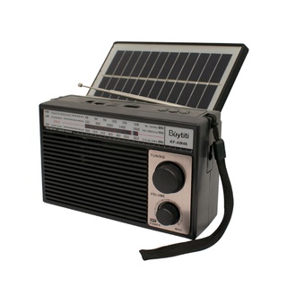 Radio AM / FM vintage con Bluetooth, carga solar, linterna, lector USB ,SD y AUX 3.5 (1)