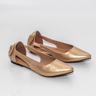 Heaves - Flatsheos Emina Gold - zapatos planos Premium para mujer (1)