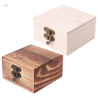 lrv caja de madera con bisagras vintage joyeria caja de almacenamiento crfats artículos organizador