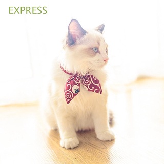 EXPRESS Dibujos animados Collar de gato Gatos Pajarita Accesorios para mascotas Productos para mascotas Perros Pequeños Estilo japones Moda Chihuahua Gatito Collar/Multicolor