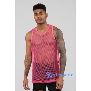 ORT-Men´s Sexy Mesh Perspective Vest Fishing Net Slim Fit Muscle Sleeveless (3)