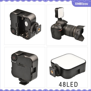 [LZOU] Mini luz fotográfica LED Universal de videoconferencia Vlog portátil Kit de llenado con zapata caliente para cámara autotransmisión (4)