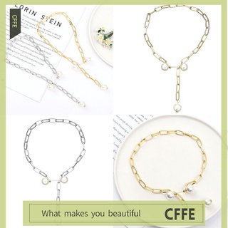 CFFE Ajustable Collar de perlas Collar Personalidad Cadena de lana Mujer Temperamento Hip - hop Retro Exagerado/Multicolor