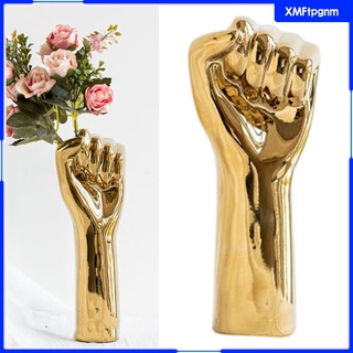 [xmftpgnm] figura de brazo de cuerpo humano, flores secas sala de estar arreglo de flores decoración florero estatua oficina en casa