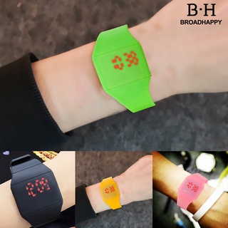 reloj de pulsera deportivo de silicona led digital táctil a la moda para hombre/reloj ultrafino