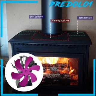 [PREDOLO1] 6 cuchillas ventilador de chimenea alimentado por calor estufa ventilador para leña/quemador de registro/Fireplace