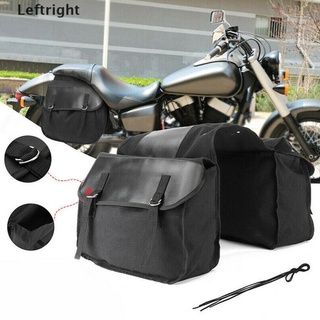 Leftright - alforjas impermeables para motocicleta, lona negra, impermeable, equipaje de moto