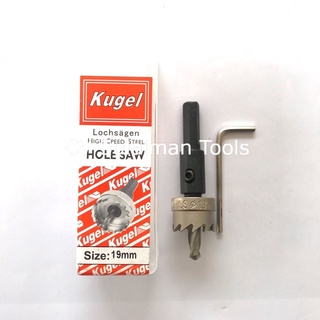 Sierra de agujero Kugel HSS 19 mm sierra de agujeros, hierro, sierra de agujero de madera