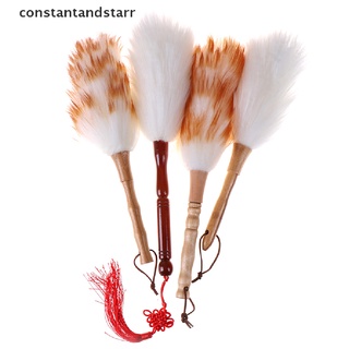 [Constantandstarr] Anti-static wool feather brush duster dust cleaning tool wood handle CONDH
