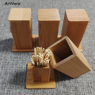 (hotsale) 1 caja de palillos de bambú con tapa, tanque cuadrado, soportes de palillo de dientes, herramientas de cocina {bigsale}