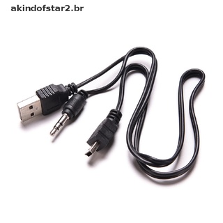 cable de conexión usb 3.5mm a mini usb para bocinas mp3/4 (6)