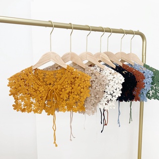NURSING Clásico Collar falso Blusa Costura De Ropa Cuello desmontable Apliques Solapa Algodón Escote Para mujeres damas Cordón Accesorios de ropa (8)