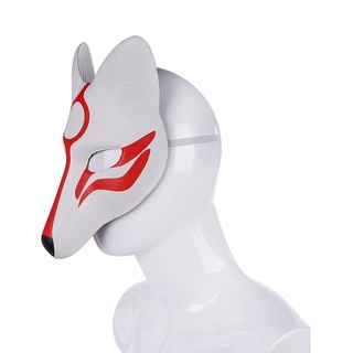 Mori Máscara De zorro Japonesa/Masquerade/accesorios De fiesta De Halloween/Cosplay (9)