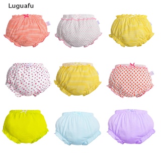 Luguafu 3 piezas/lote bebé ropa interior de algodón bragas niñas lindo calzoncillos verano pantalones cortos MY