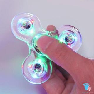 [Witty] luz LED Fidget Spinner Hand Top Spinners Glow Figet Spiner alivio del estrés juguetes adultos niños