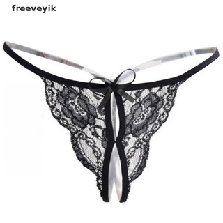 [fre] mujeres g-string sexy ropa interior bowknot bragas de encaje lencería bikini pantalones tanga mx463-3