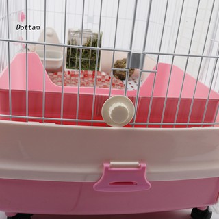 DT Pet conejo portátil cajón inodoro bandeja de arena soporte de almohadilla de entrenamiento caja de malla (8)