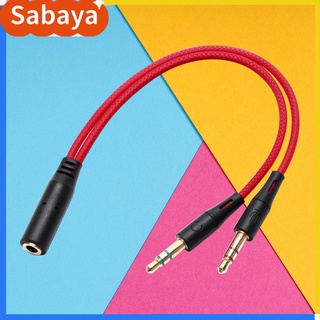 Cable divisor de Audio de 21 cm para auriculares/micrófono/adaptador auxiliar/Cable Plug Play para teléfono móvil