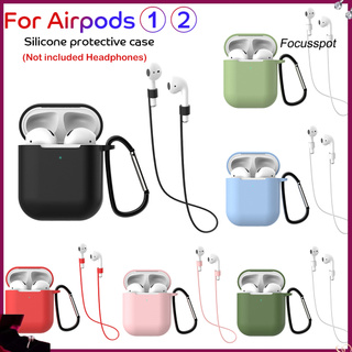 Estuche/estuche protector De audífonos con mosquetón Para Air-Pods 1/2 (1)