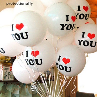 Pfmx 10pcs White I LOVE YOU Latex Balloons Birthday Party Wedding Anniversary Decor Glory (1)