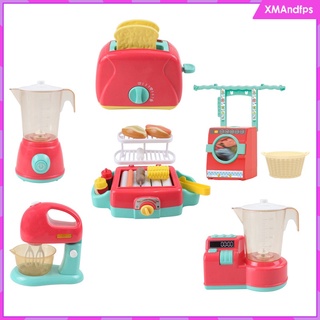 [xmandfps] cocina payset pretender juguete licuadora máquina de frutas con luces juego casa juguetes (4)