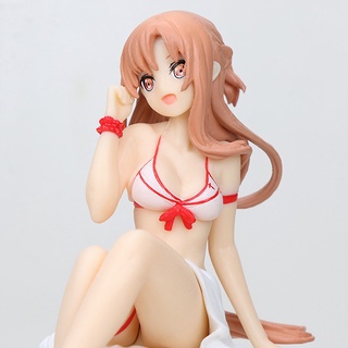 lickes modelo juguetes yuuki asuna para regalo colección juguetes figura de acción anime 14cm pvc chica en caja fideos tapón (2)