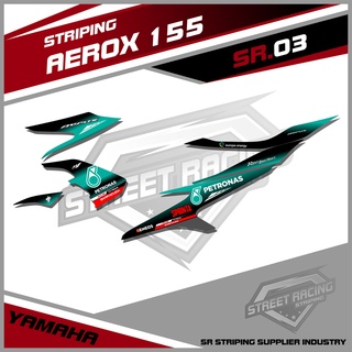 Aerox 155 - pegatina de rayas para Aerox 155 motocicleta Sr 03