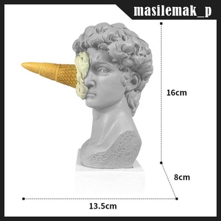 helado smashing david cabeza de resina estatua griega casa europa arte moderno decoración escultura figura oficina dormitorio sala
