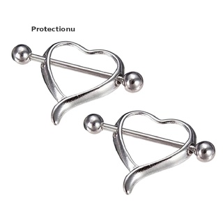 Pumy 1 pza/1 par de piercings de acero quirúrgico increíble para pezón/corazón/corazón/barra de cuerpo