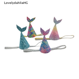 [LovelydahliaHG] Lovely Glitters Mermaid Tail Party Hat Girlfriends First Birthday Party Hat Recommended