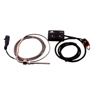 [brpre1] kit de medidor de temperatura de escape 1/8\" npt, egt. cable medidor de 2 pulgadas. led rojo